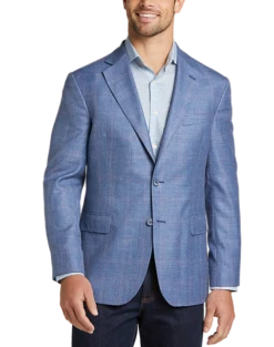 Joseph Abboud Modern Fit Sport Coat, Tan Windowpane Plaid