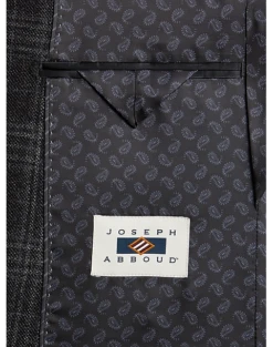 Joseph Abboud Modern Fit Sport Coat, Charcoal Plaid -Joseph Abboud MW40 15ZR 66 JOSEPH ABBOUD CHARCOAL PLAID ALT2