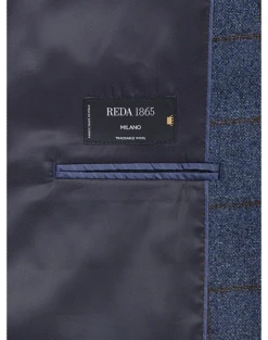 Joseph Abboud Modern Fit Sport Coat, Blue Windowpane Plaid -Joseph Abboud MW40 164U 67 JOSEPH ABBOUD BLUE WINDOWPANE ALT6