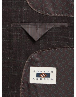 Joseph Abboud Slim Fit Sport Coat, Burgundy Plaid -Joseph Abboud MW40 165C 60 JOSEPH ABBOUD BURGUNDY PLAID ALT2