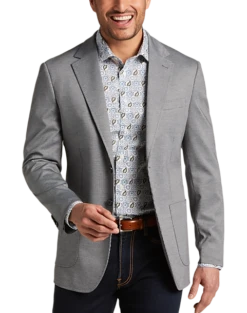 JOE Joseph Abboud Slim Fit Notch Lapel Sport Coat, Gray Tic