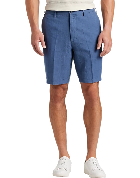 Joseph Abboud Modern Fit Linen Shorts, White Joseph Abboud Modern Fit Linen Shorts, White -Joseph Abboud MW40 22VA 01 JOSEPH ABBOUD INDIGO MAIN