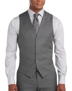 Joseph Abboud Black Modern Fit Suit Separates Vest