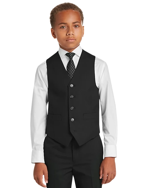 Joseph Abboud Boys Suit Separates Vest, Navy Joseph Abboud Boys Suit Separates Vest, Navy -Joseph Abboud MW40 38YM 02 JOSEPH ABBOUD BLACK MAIN 3