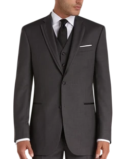 Joseph Abboud Black Label Slim Fit Wool Tuxedo, Gray -Joseph Abboud MW40 3GP3 17 JOSEPH ABBOUD BLACK LABEL CHARCOAL GRAY ALT4