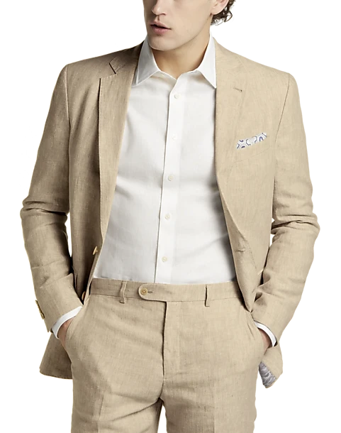 JOE Joseph Abboud Linen Slim Fit Suit Separates Coat, Tan JOE Joseph Abboud Linen Slim Fit Suit Separates Coat, Tan -Joseph Abboud MW40 3RTA 23 JOE JOSEPH ABBOUD TAN CHAMBRAY ALT8