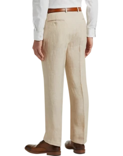 JOE Joseph Abboud Linen Slim Fit Suit Separates Pants, Tan -Joseph Abboud MW40 3RTG 23 JOE JOSEPH ABBOUD TAN CHAMBRAY ALT1