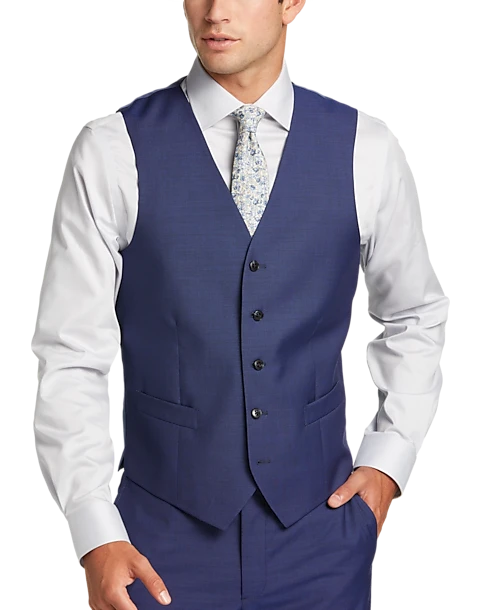 Joseph Abboud Modern Fit Suit Separates Vest, Blue Joseph Abboud Modern Fit Suit Separates Vest, Blue -Joseph Abboud MW40 3VVG 14 JOSEPH ABBOUD BLUE MAIN