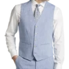 JOE Joseph Abboud Linen Slim Fit Suit Separates Vest, Light Gray -Joseph Abboud MW40 3W8M 15 JOE JOSEPH ABBOUD LIGHT BLUE MAIN 1