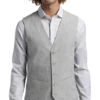 JOE Joseph Abboud Slim Fit Linen Blend Suit Separates Vest, Light Gray -Joseph Abboud MW40 3XGK 16 JOE JOSEPH ABBOUD LIGHT GRAY MAIN