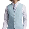 JOE Joseph Abboud Slim Fit Linen Blend Suit Separates Vest, Teal -Joseph Abboud MW40 3XGK 30 JOE JOSEPH ABBOUD TEAL MAIN