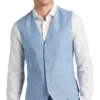 JOE Joseph Abboud Slim Fit Linen Blend Suit Separates Vest, Dusty Blue -Joseph Abboud MW40 3XGK 70 JOE JOSEPH ABBOUD DUSTY BLUE MAIN