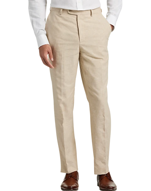 JOE Joseph Abboud Slim Fit Linen Blend Suit Separates Pants, Tan Chambray JOE Joseph Abboud Slim Fit Linen Blend Suit Separates Pants, Tan Chambray -Joseph Abboud MW40 3XN3 23 JOE JOSEPH ABBOUD TAN CHAMBRAY MAIN