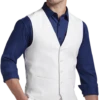 JOE Joseph Abboud Slim Fit Linen Blend Suit Separates Vest, White -Joseph Abboud MW40 3XNG 49 JOE JOSEPH ABBOUD WHITE MAIN