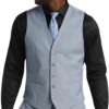 JOE Joseph Abboud Slim Fit Suit Separates Vest Light Blue Sharkskin -Joseph Abboud MW40 3XNN 15 JOE JOSEPH ABBOUD LT BLUE SHARKSKIN MAIN
