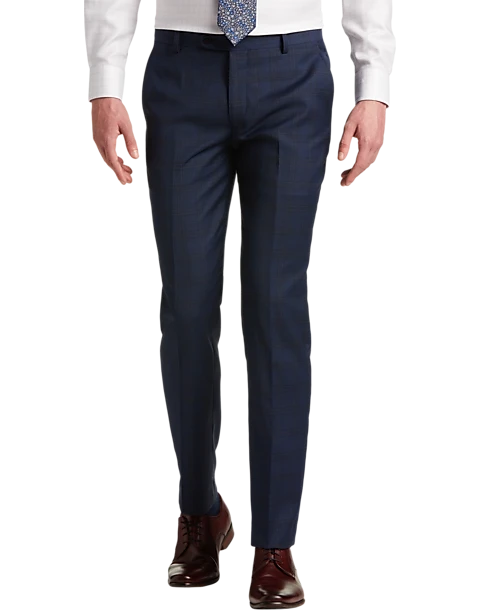 JOE Joseph Abboud Slim Fit Suit Separates Pants, Navy Plaid JOE Joseph Abboud Slim Fit Suit Separates Pants, Navy Plaid -Joseph Abboud MW40 3XTH 61 JOE JOSEPH ABBOUD NAVY PLAID MAIN