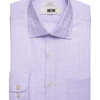 Joseph Abboud Classic Fit Spread Collar Dress Shirt, Lavender Tonal Plaid -Joseph Abboud MW40 5FP4 76 JOSEPH ABBOUD LAVENDER CHECK MAIN