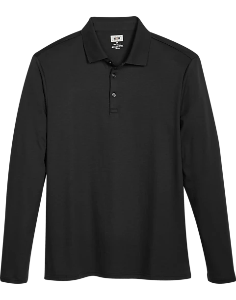 Joseph Abboud Modern Fit Luxe Cotton Polo, Black Joseph Abboud Modern Fit Luxe Cotton Polo, Black -Joseph Abboud MW40 6MNN 02 JOSEPH ABBOUD BLACK MAIN