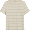 Joseph Abboud Modern Fit Short Sleeve Crew Neck T-Shirt, Cream Stripe