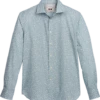 Joseph Abboud Modern Fit Sport Shirt, Teal Fossil Leaf -Joseph Abboud MW40 6MRR 93 JOSEPH ABBOUD TEAL MAIN