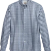 Joseph Abboud Modern Fit Sport Shirt, Blue Shadow Plaid -Joseph Abboud MW40 6MRU 14 JOSEPH ABBOUD MED BLUE MAIN