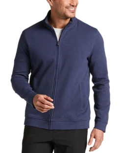 Joseph Abboud Modern Fit Full-Zip Sweater, Navy