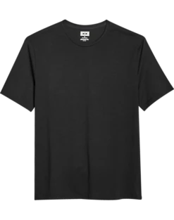 Joseph Abboud Modern Fit Luxe Cotton Jersey Knit Crew Neck T-Shirt, Black
