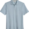 Joseph Abboud Modern Fit Slub Polo, Light Blue Stripe -Joseph Abboud MW40 6MV9 26 JOSEPH ABBOUD LIGHT BLUE MAIN