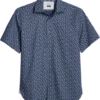 Joseph Abboud Modern Fit Sport Shirt, Navy Mini Floral -Joseph Abboud MW40 6MVL 01 JOSEPH ABBOUD NAVY MAIN
