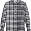 Joseph Abboud Modern Fit Slub Sport Shirt, Navy Plaid -Joseph Abboud MW40 6MVY 01 JOSEPH ABBOUD NAVY MAIN