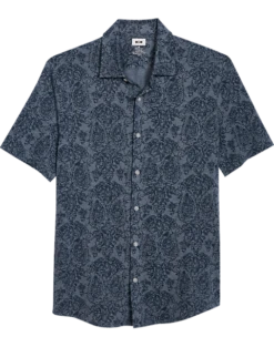 Joseph Abboud Modern Fit Sport Shirt, Slate Paisley