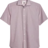 Joseph Abboud Modern Fit Sport Shirt, Burgundy Medallion -Joseph Abboud MW40 6N3K 06 JOSEPH ABBOUD BURGUNDY MAIN