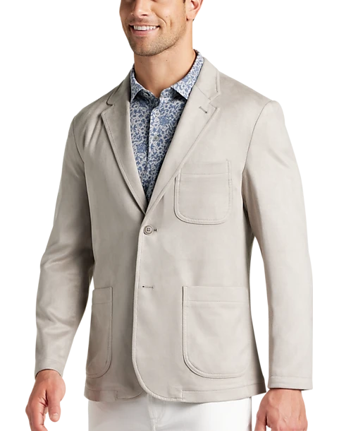 Joseph Abboud Modern Fit Ultrasuede Sport Coat, Light Gray Joseph Abboud Modern Fit Ultrasuede Sport Coat, Light Gray -Joseph Abboud MW40 6NFU 75 JOSEPH ABBOUD LIGHT GREY MAIN