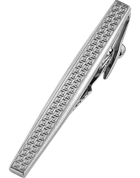 Joseph Abboud Meander Pattern Gunmetal Tie Bar -Joseph Abboud MW40 852T 23 JOSEPH ABBOUD HERITAGE GUNMETAL MAIN