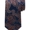 Joseph Abboud Narrow Tie, Navy & Rust Paisley 1 Joseph Abboud Narrow Tie, Navy & Rust Paisley -Joseph Abboud MW40 8V1U 01 JOSEPH ABBOUD NAVY RUST MAIN