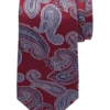 Joseph Abboud Narrow Tie, Burgundy & Gray Paisley -Joseph Abboud MW40 8V1U 06 JOSEPH ABBOUD BURG GREY MAIN