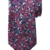 Joseph Abboud Narrow Tie, Red & Silver Floral -Joseph Abboud MW40 8V1X 04 JOSEPH ABBOUD NVY RED SILV MAIN