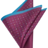 Joseph Abboud Pocket Square, Navy & Burgundy Dot -Joseph Abboud MW40 8V54 04 JOSEPH ABBOUD BURG NVY DOT MAIN