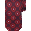 Joseph Abboud Narrow Silk Tie, Red Oval Medallion -Joseph Abboud MW40 8VEE 15 JOSEPH ABBOUD RED MAIN