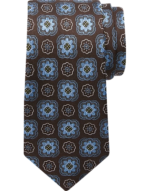 Joseph Abboud Narrow Tie, Brown Medallion Joseph Abboud Narrow Tie, Brown Medallion -Joseph Abboud MW40 8VEK 03 JOSEPH ABBOUD BROWN MAIN