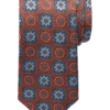 Joseph Abboud Narrow Tie, Rust & Blue Medallion -Joseph Abboud MW40 8VEK 15 JOSEPH ABBOUD RUST MAIN
