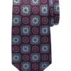 Joseph Abboud Narrow Tie, Plum & Blue Medallion -Joseph Abboud MW40 8VEK 32 JOSEPH ABBOUD PLUM MAIN