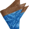 Joseph Abboud Linen Pocket Square, Brown & Blue Tie Dye Paisley -Joseph Abboud MW40 8W8C 01 JOSEPH ABBOUD NAVY MAIN