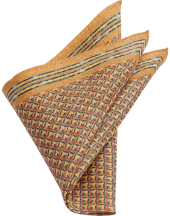 Joseph Abboud Linen Pocket Square, Gold