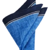 Joseph Abboud Linen Pocket Square, Navy & Blue -Joseph Abboud MW40 8W8G 01 JOSEPH ABBOUD NAVY MAIN