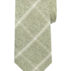 Joseph Abboud Narrow Tie, Olive Windowpane -Joseph Abboud MW40 8WFH 66 JOSEPH ABBOUD OLIVE MAIN