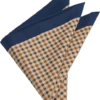 Joseph Abboud Pocket Square, Navy & Taupe Check 2 Joseph Abboud Pocket Square, Navy & Taupe Check -Joseph Abboud MW40 8WK5 41 JOSEPH ABBOUD TAUPE MAIN