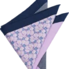 Joseph Abboud Pocket Square, Navy & Purple Multi Pattern -Joseph Abboud MW40 8WK6 12 JOSEPH ABBOUD NAVY PURPLE MAIN