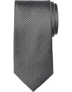 Joseph Abboud Narrow Tie, Black Basketweave