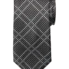 Joseph Abboud Narrow Tie, Black Tonal Plaid -Joseph Abboud MW40 8XPE 02 JOSEPH ABBOUD BLACK MAIN